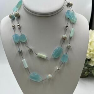 Margo‎ Morrison Silverite, opal, chalcedony, Aqua terra jasper,  jasper Necklace